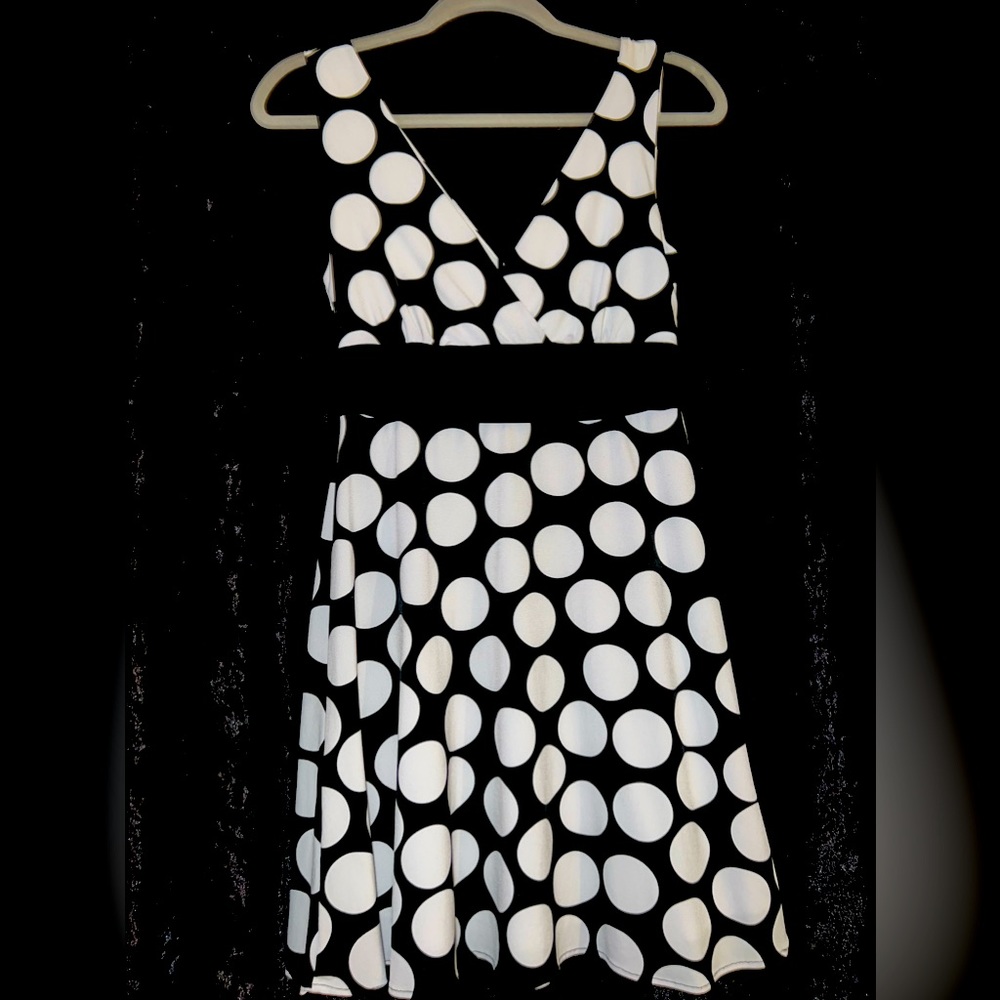 B&W PolkaDot Dress